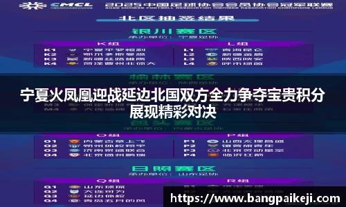 宁夏火凤凰迎战延边北国双方全力争夺宝贵积分展现精彩对决